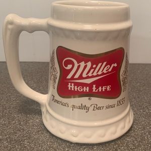 Miller High Life Beer Stein by McCoy Pottery USA # 6063: America’s Quality Beer